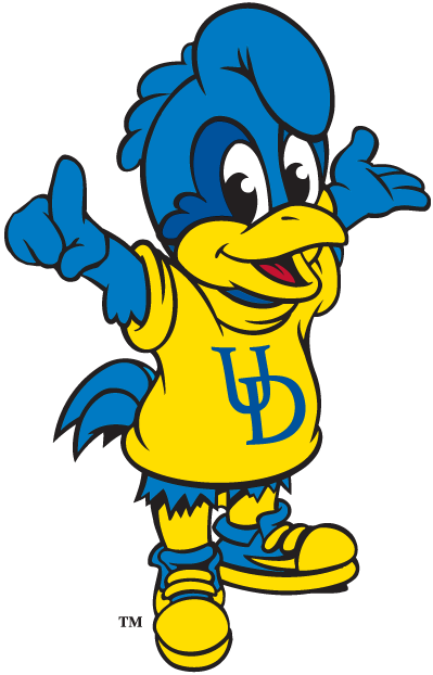 Delaware Blue Hens 1993-Pres Mascot Logo v11 diy DTF decal sticker